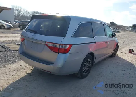 2012 Honda Odyssey Ex-L из США, поврежденный, VIN 5FNRL5H65CB006421